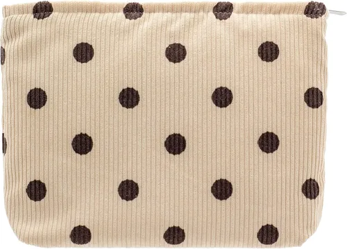 Miniatura 66 de Pazimiik Bolsa de maquillaje floral, grande, de algodón, con cremallera para bolsa de viaje, organizador de maquillaje de lona para mujeres, Algodón