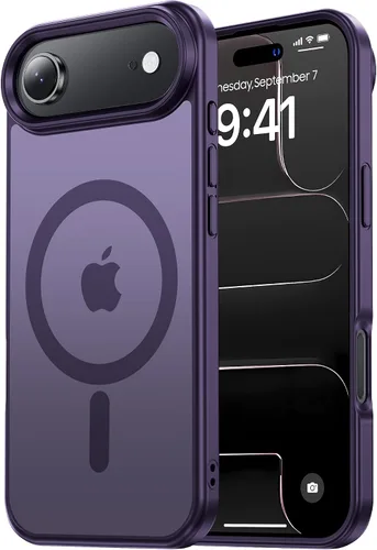 Miniatura 53 de Tigowos Magnetic Guardian - Funda diseñada para iPhone 11 Pro [probada en caídas de grado de 10 pies y compatible con MagSafe] Funda delgada Negro