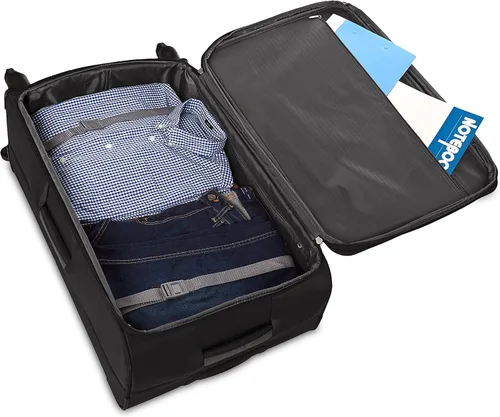 Miniatura 7 de Tienda Basics Maleta de equipaje giratoria de mano Softside con ruedas Negro 30 pulgadas