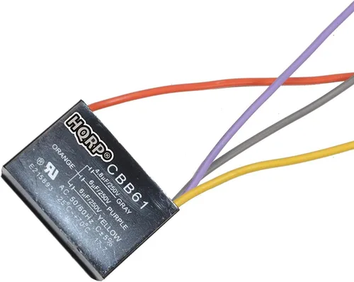 Miniatura 10 de HQRP Condensador compatible con ventilador de techo Hampton Bay 4.5uf+5uf+6uf 4-Wire CBB61