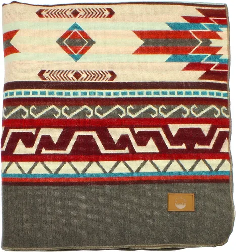 Miniatura 20 de Manta azteca inca, tamaño Queen, manta King Estilo bohemio navajo del suroeste de la India Funda nativa para campamento, ropa de cama, sofá