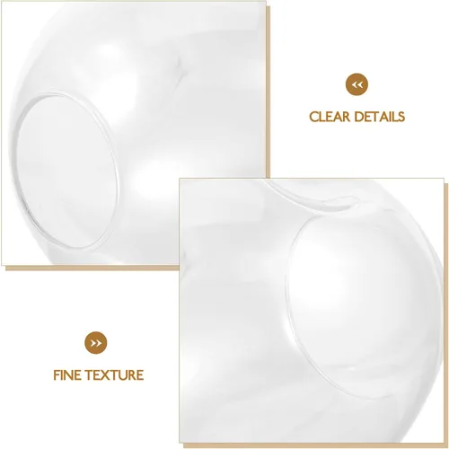Miniatura 3 de Beaupretty Pantalla de cristal para lámpara de pared, pantalla de luz de repuesto, cubierta transparente para decoración del hogar, fácil
