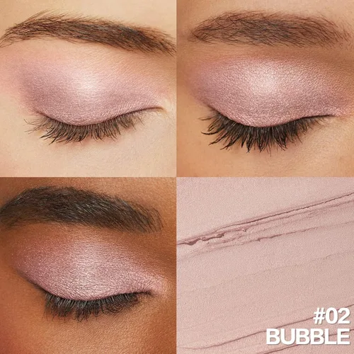 Miniatura 2 de FOCALLURE Sombra de ojos en barra sin arrugas, sombra de ojos cremosa, lápiz de sombra de ojos mate y brillante, a prueba de manchas, difuminador