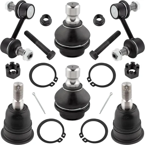 6 eslabones de extremo de barra estabilizadora delantera + rótulas superiores inferiores para Infiniti QX56 2004-2013, para Nissan Armada 2005-2015