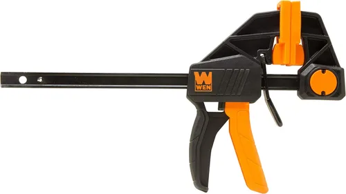 Miniatura 5 de WEN CLR062 Abrazaderas y separadores de barra de acero resistente de 6 pulgadas con garganta de 2.3 pulgadas, paquete de cuatro