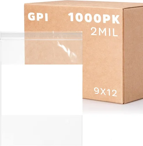 Miniatura 13 de GPI Caja de 1000 bolsas de plástico transparente recerrable con cremallera de 3" x 4" - A granel de 2 mil de grosor, bolsitas de poli fuertes