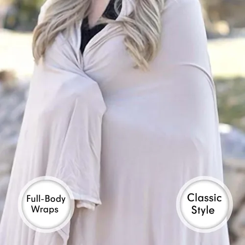 Miniatura 35 de K E L O R Luxury Cooling Travel Blanket - Stretchy, Lightweight Soft & Breathable Shawl Wraps for Women