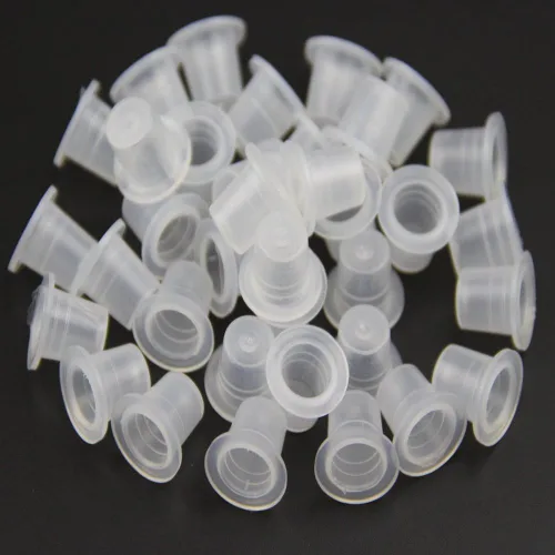 Miniatura 8 de Vasos de pigmento para Microblading, nuevo tatuaje estrella 300 unids/bolsa 0.512 in anillos de tinta de tatuaje medianos desechables para tazas