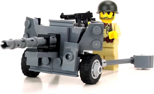 Miniatura 4 de Battle Brick Juego de artillería coleccionable de 2.244 in M1 At-Gun World War 2