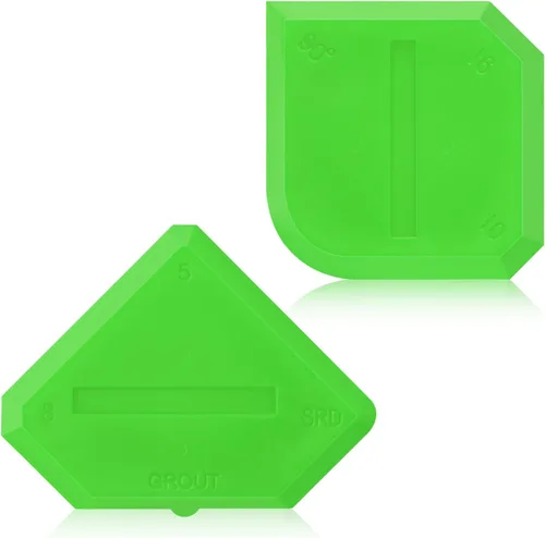 Miniatura 11 de Outus Juego de 2 herramientas de calafateo, herramienta de sellado de silicona y lechada para pisos de cocina y baño, color rojo