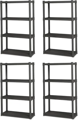 Miniatura 14 de Sterilite Paquete de 6 contenedores de almacenamiento de plástico transparente con tapas, 50 cuartos de galón, color gris, cajas organizadoras