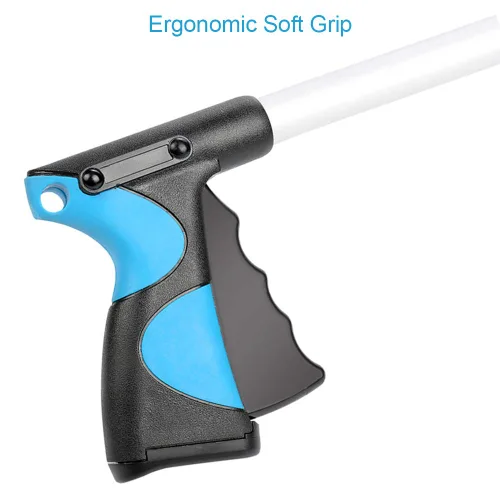 Miniatura 3 de Herramienta de agarre para recoger, recogedor superior plegable de 32 pulgadas, herramienta de alcance para recoger garras de basura, recogedor