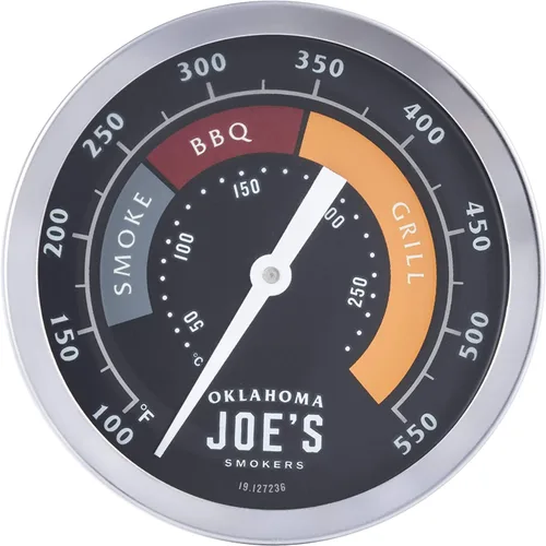 Oklahoma Joe's Medidor de Temperatura para Ahumador de 3 Pulgadas, Plata - 3695528R06