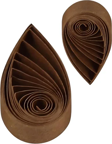 Miniatura 13 de Tiras de papel de filamentos en tonos marrones de 0.197 in en tonos de chocolate, 120 piezas/juego de tiras de 21 pulgadas de longitud, juego