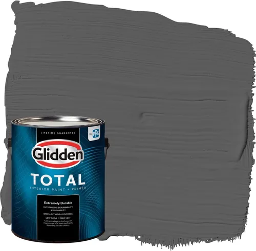 Miniatura 30 de Glidden Pintura Interior + Imprimación: Gris/Plata Antigua, Una Capa, Satinado, 1 Galón