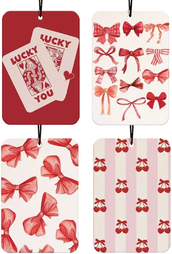 Miniatura 34 de Black Bows - Ambientador occidental para automóvil, 4 piezas, Let's Go Girls Cowgirls Western accesorios para colgar para automóvil, decoración