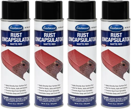 Miniatura 8 de Eastwood Spray para eliminar óxido con acabado mate texturizado Aerosol previene la corrosión del óxido, fórmula fortificada con epoxi y baja
