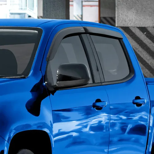 Miniatura 5 de Goodyear Deflectores de ventana inastillables para Chevrolet (Chevy) Colorado/GMC Canyon 2015-2022 CrewCab, protectores de lluvia con cinta, viseras