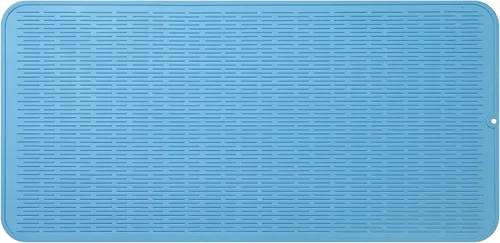 Miniatura 147 de MicoYang Alfombrilla de silicona para secado de platos para múltiples usos, fácil de limpiar, ecológica, resistente al calor, alfombrilla
