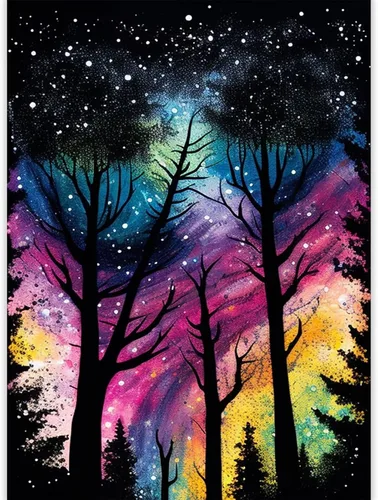 Miniatura 9 de CoHraeu Kits de pintura de diamantes en D para adultos, kits de pintura de diamantes de árbol de estrella, arte de gemas de diamante para decoración