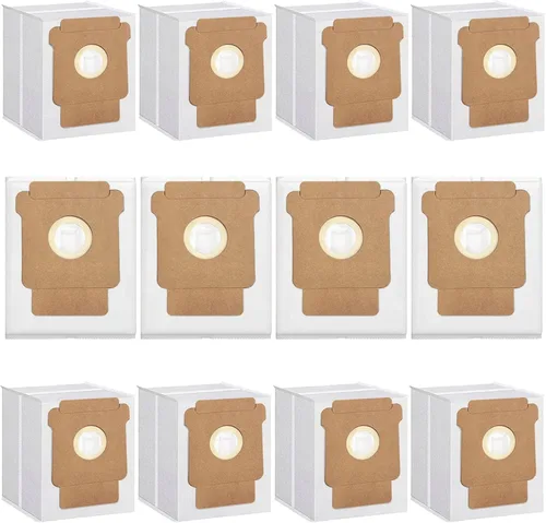 Paquete de 12 bolsas de aspiradora Q0520 para iRobot Roomba Vacuum 2 Q0520 Essential Robot Aspiradora, Roomba 105 Combo/Vac, Plus 405 404 505 Combo