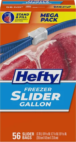 Miniatura 10 de Hefty Slider - Bolsas de almacenamiento para cocina, cuarto de galón, 15