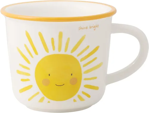 Miniatura 9 de TREEWOO Bonita Taza de Arcoíris de 12oz Buenos Días Taza de Cerámica con Asa Taza de Café Té Leche Agua Regalo para Hombres Mujeres Navidad