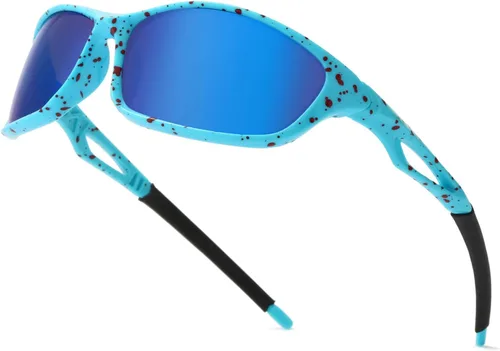 Long Keeper Gafas de sol deportivas polarizadas para mujeres y hombres, para correr, conducir, pesca, envolventes, senderismo, gafas de sol