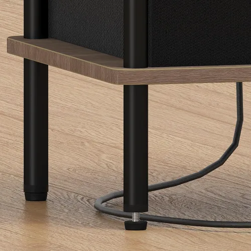 Miniatura 8 de Mesa auxiliar pequeña con estación de carga, mesa auxiliar para espacios pequeños, mesita de noche delgada con tomacorriente, sofá junto a la mesa