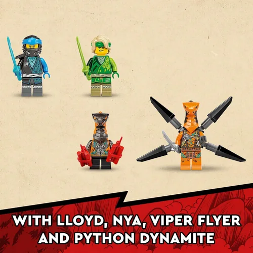 Miniatura 5 de LEGO NINJAGO - Juguete de dragón legendario de Lloyd's, 71766 con figuras de serpiente y minifigura NYA, serie coleccionable de bandera de misión