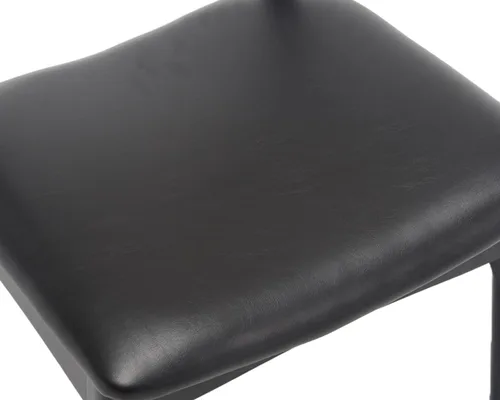 Miniatura 8 de VESCASA Juego de 2 sillas de comedor de mediados de siglo, sillas de comedor tapizadas de piel sintética, sillas de comedor de madera maciza