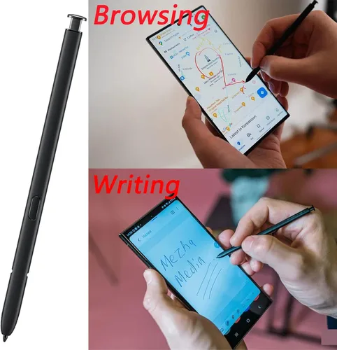 Miniatura 5 de Galaxy S23 Ultra - Lápiz capacitivo con repuesto Bluetooth para Samsung Galaxy S23 Ultra 5G S Pen Stylus Pen con control remoto S23 Ultra S Pen Negro