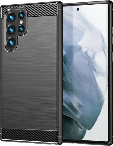 Miniatura 43 de Funda EUAGVQY para Samsung A70 Galaxy A70, Funda de Fibra de Carbono de TPU Blanda Antideslizante Duradera y Ligera, Funda Protectora para Samsung