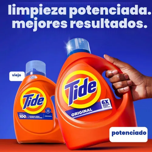 Miniatura 6 de Tide Jabón líquido, detergente para ropa, alta eficiencia, aroma original, 64 cargas