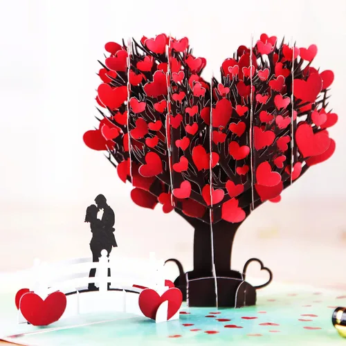 Miniatura 10 de Liif Tarjeta de felicitación 3D para el día de San Valentín, aniversario, compromiso, boda, felicitaciones, pensando en ti, gracias, tarjetas