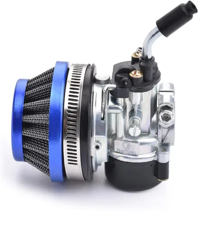 Carburador de carreras de 2 tiempos 49cc 66cc 70cc 80cc con filtro de aire para motor de 2 tiempos bicicleta motorizada azul