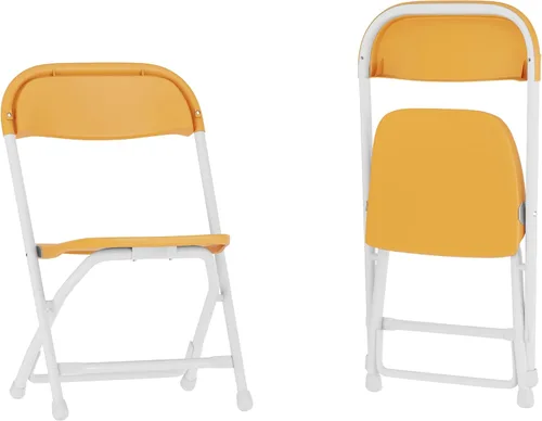 Miniatura 19 de Flash Furniture Paquete de 2 sillas plegables de plástico negro para niños
