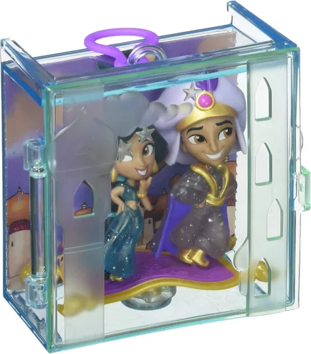 Miniatura 2 de Disney Princess Perfect Pairs Jasmine, divertido juguete de desembalaje de Aladdin con 2 muñecas, vitrina portátil y soporte, para niños de 3 años