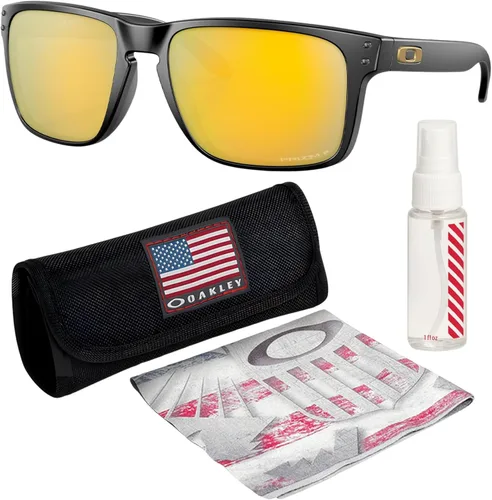 Miniatura 12 de Oakley HOLBROOK XL OO9417 Square Shape Sunglasses With Official Eyewear Kit Marco de acero Lente polarizada negra Prizm