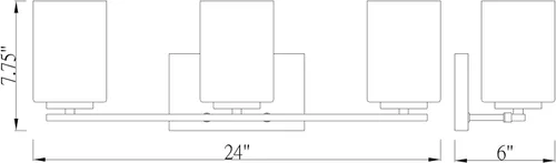 Miniatura 2 de Z-Lite 426-3V-OB - Vanidad de 3 luces, bronce antiguo