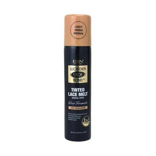Miniatura 8 de EBIN NEW YORK Wonder Lace Bond - Aerosol fundido de encaje tintado, color marrón oscuro, 3.38 onzas, fórmula de secado rápido sin transferencia