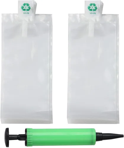 Miniatura 17 de Miupoo Bolsas de aire de embalaje, bolsa protectora de embalaje de aire inflable de plástico transparente con cojín de bomba gratis, bolsa