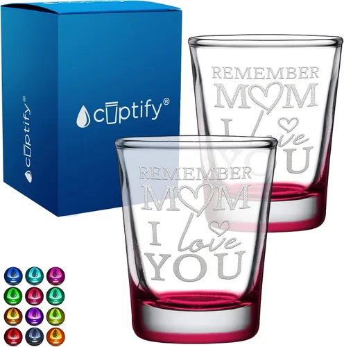 Miniatura 66 de Cuptify Regalos para baby shower, para la nueva mamá, EST 2023, 2 onzas, con fondo negro, juego de 2 vasos grabados para fiesta, regalo