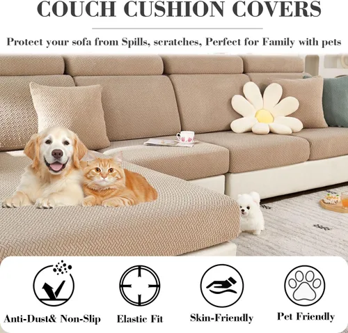 Miniatura 3 de Soothing Home - Fundas de sofá, fundas de sofá de héroe para sofá, fundas de cojín de sofá, fundas lavables para sofás seccionales, fundas elásticas