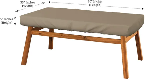 Miniatura 2 de Covers & All Funda rectangular para mesa de patio, 12 onzas, impermeable, resistente a los rayos UV y a la intemperie, para muebles de patio