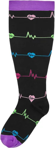 Miniatura 7 de American Trends Calcetines de compresión de talla grande para mujer, los mejores 3 pares de soporte para deporte, correr, ciclismo, atletismo