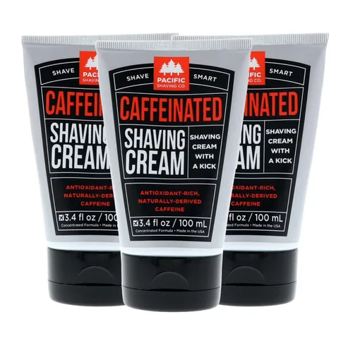 Miniatura 24 de Pacific Shaving Company Crema de afeitar natural – Manteca de karité + crema de afeitar de vitamina E para pieles sensibles – Fórmula limpia