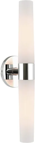 Miniatura 9 de Kira Home Duo - Aplique de pared moderno de 14 pulgadas con pantallas de vidrio esmerilado, para baño/tocador, acabado cromado
