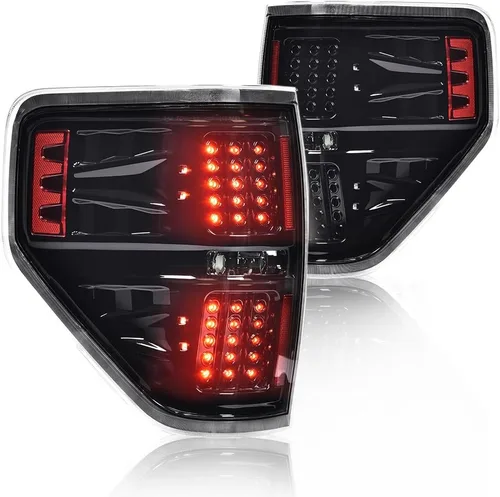 Miniatura 10 de PIT66 Conjunto de luz trasera de halogéno compatible con Ford F150 SSV 2016 2017/ F150 2015-2017 Lariat, XL, XLT FL3Z13405A-PFM, FO2800239