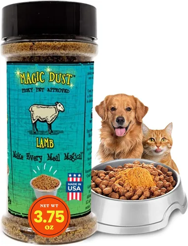 Magic Dust - Decoración de carne seca de cordero con una sola proteína para perros y gatos, mejora el sabor y eleva la emoción de la hora de la
